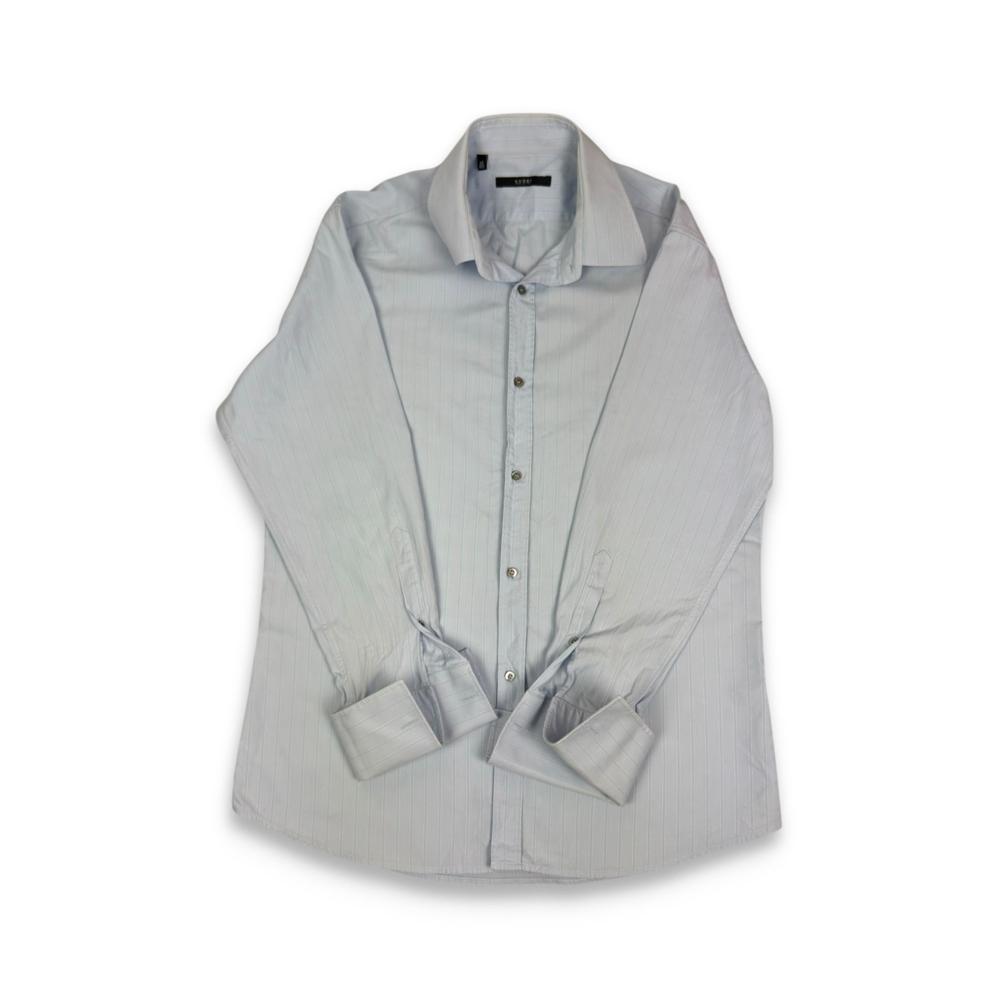 Gucci Gucci Women's Light Blue Formal Business Dress Shirt 42 Size M / US 6-8 / IT 42-44 - 1 Thumbnail