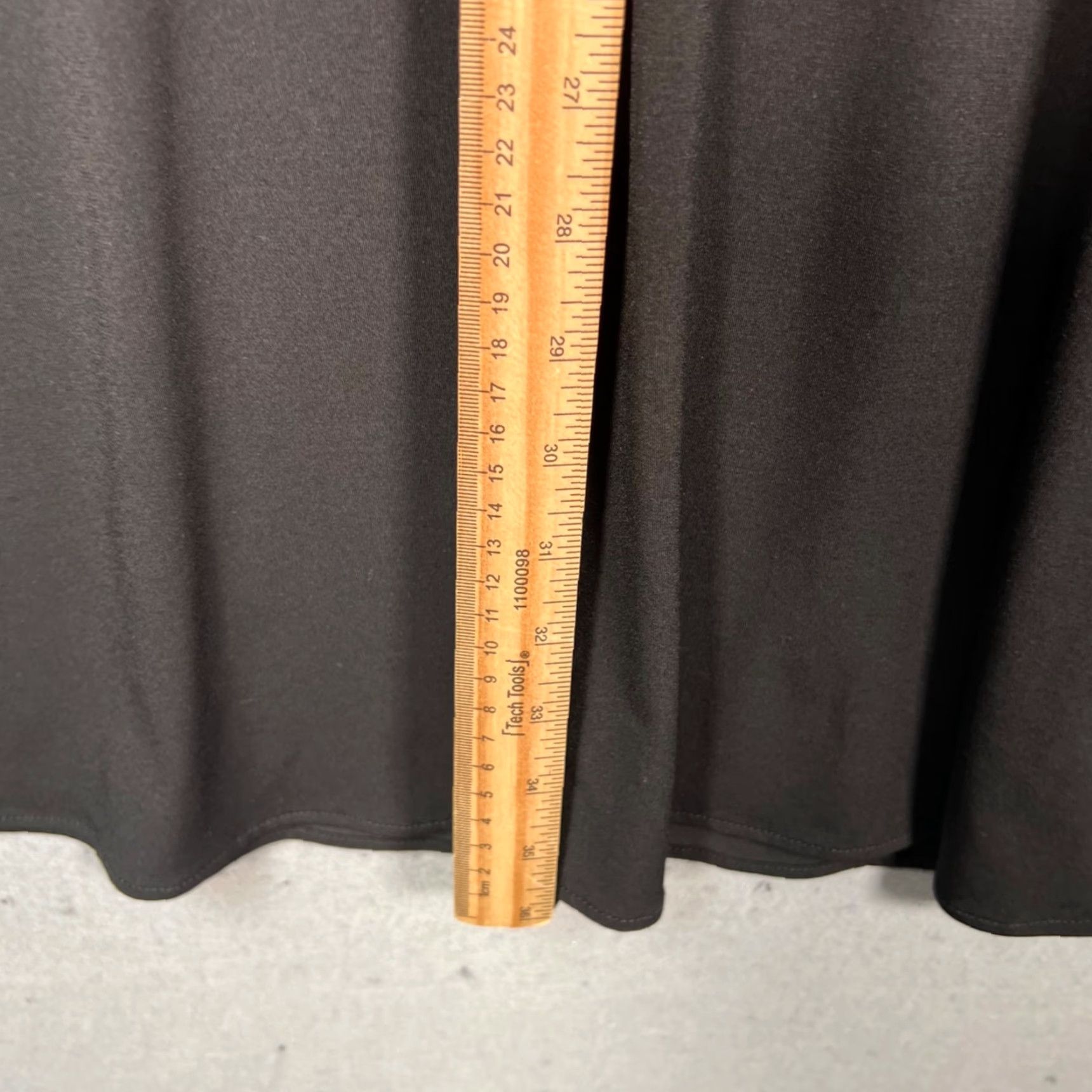 Bcbgmaxazria BCBGMAXAZRIA Dress Womens XS Black Ruffle Sleeves Knot Front Stretch A-Line Knee Length V-Neck 3/4 Sleeve Size XS / US 0-2 / IT 36-38 - 6 Thumbnail