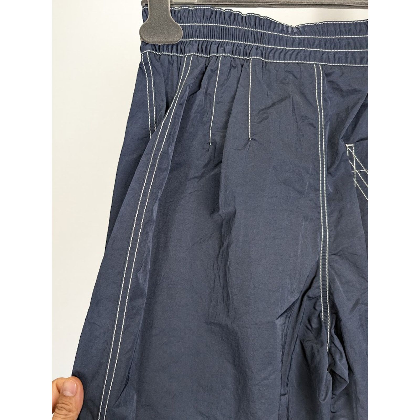 Bottega Veneta o1rshd1 Tech Nylon Trousers in Navy Size US 34 / EU 50 - 14 Thumbnail