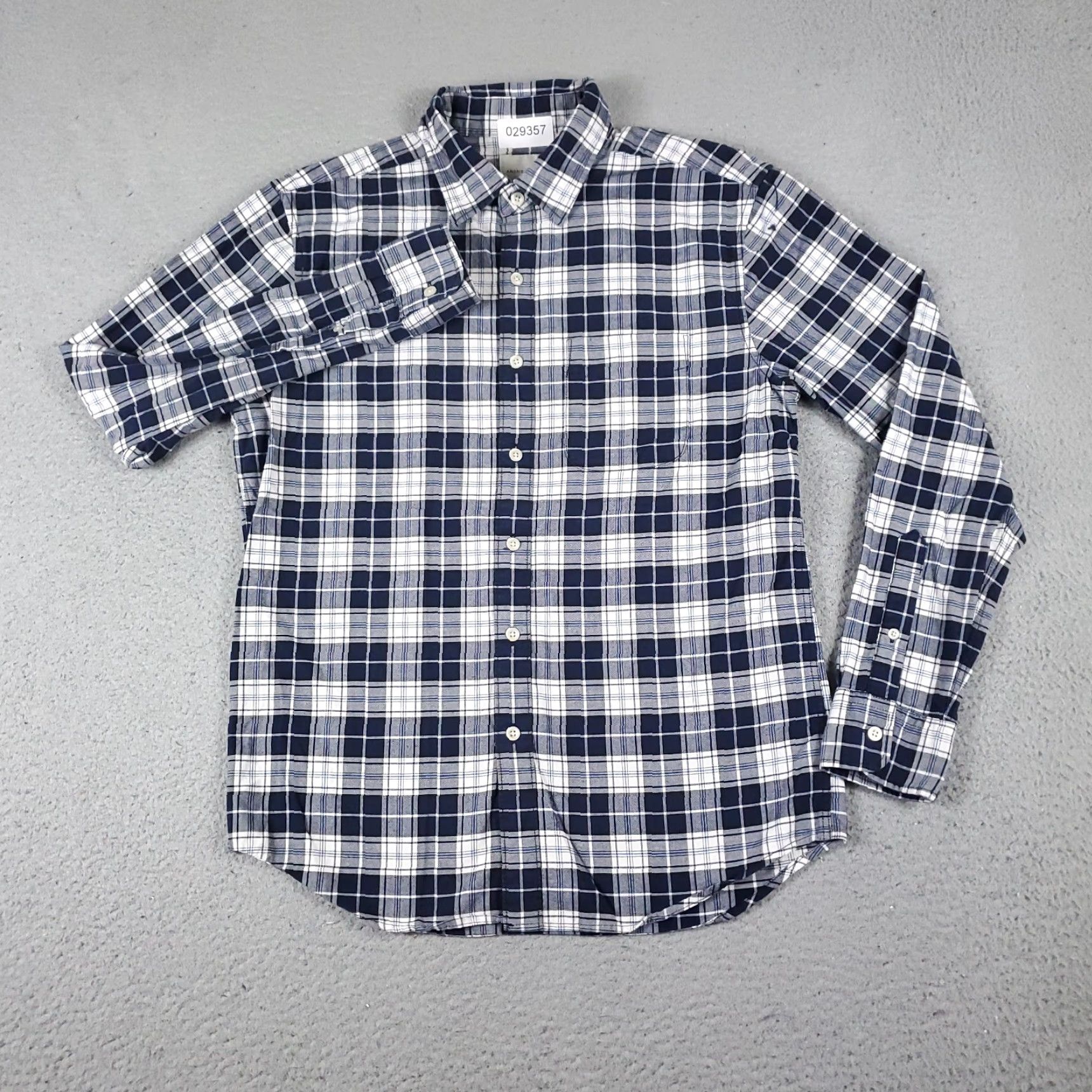 American Eagle Outfitters American Eagle Shirt Mens Small Blue Plaid Button Up Long Sleeve Size US S / EU 44-46 / 1 - 2 Thumbnail