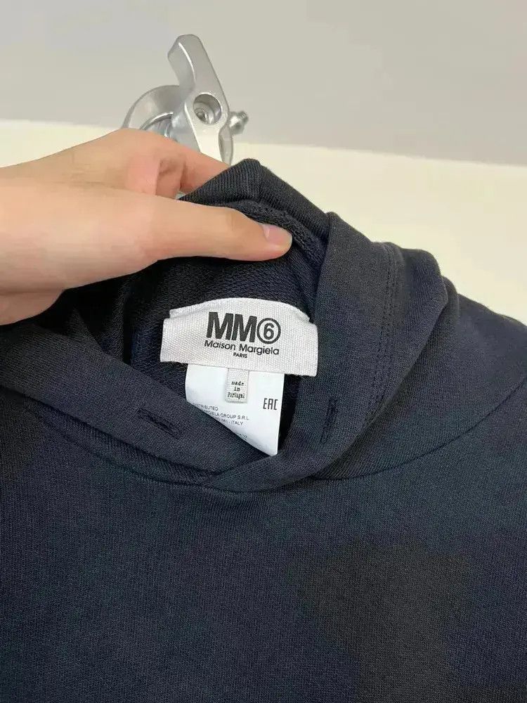 Maison Margiela Maison Margiela MM6 Logo Print Hoodie Size US L / EU 52-54 / 3 - 6 Thumbnail