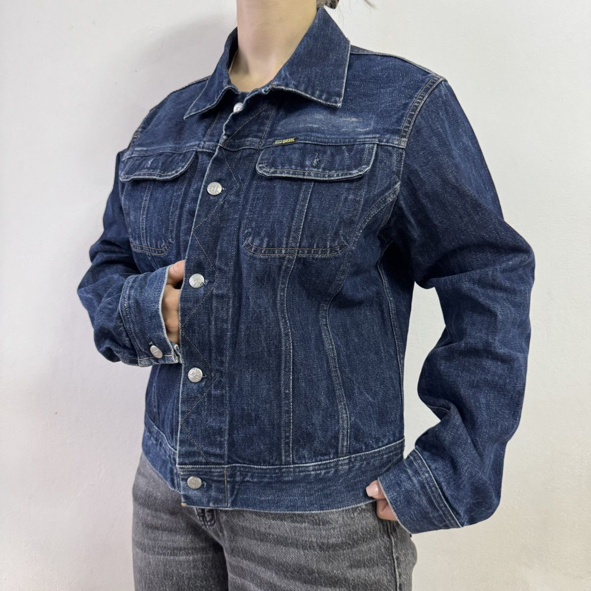 Diesel Vintage Diesel Avant Garde Y2k Jacket denim Size L / US 10 / IT 46 - 2 Thumbnail