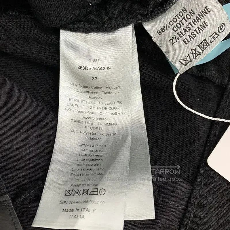 Dior Dior Black Cotton Women's Jeans . Size 28" / US 6 / IT 42 - 9 Thumbnail