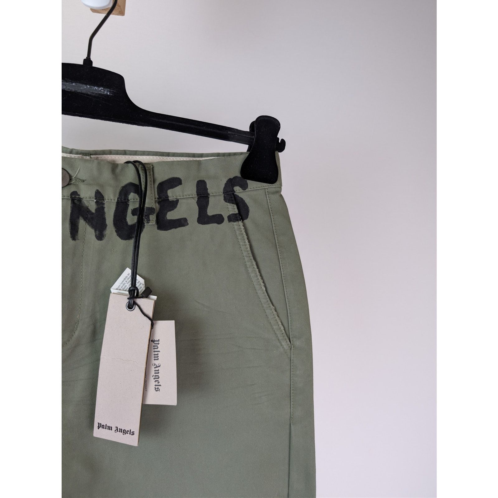 Palm Angels o1rshd1 Seasonal Logo Chino Pants in Military / Black Size US 32 / EU 48 - 5 Thumbnail