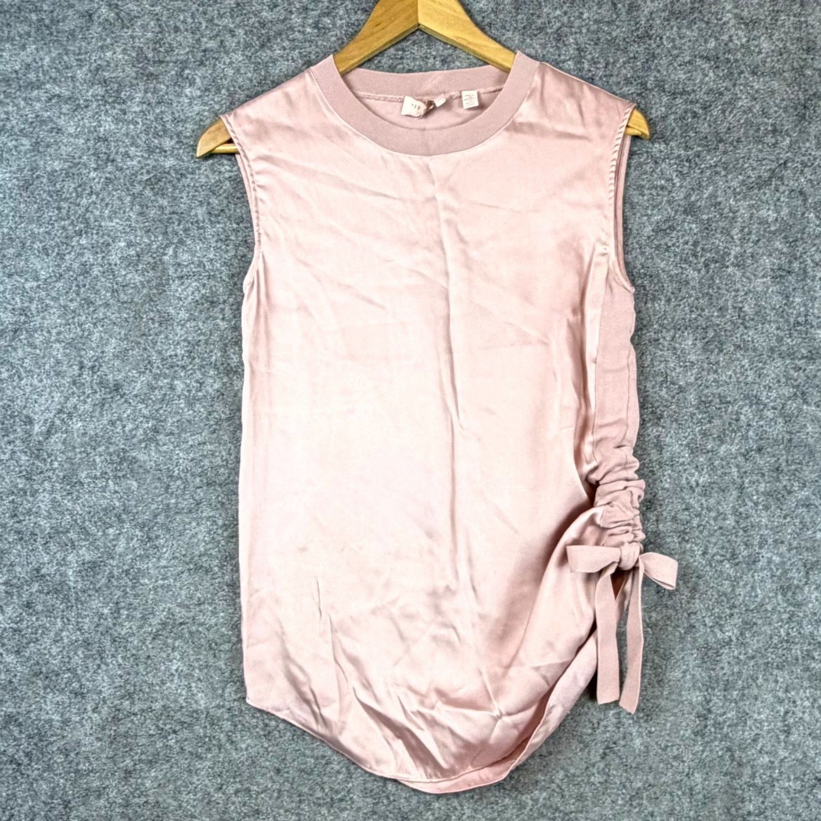 Ted Baker Ted Baker Ted Says Relax Samiey Ruched Satin Top Womens Pink Size XS / US 0-2 / IT 36-38 - 1 Thumbnail