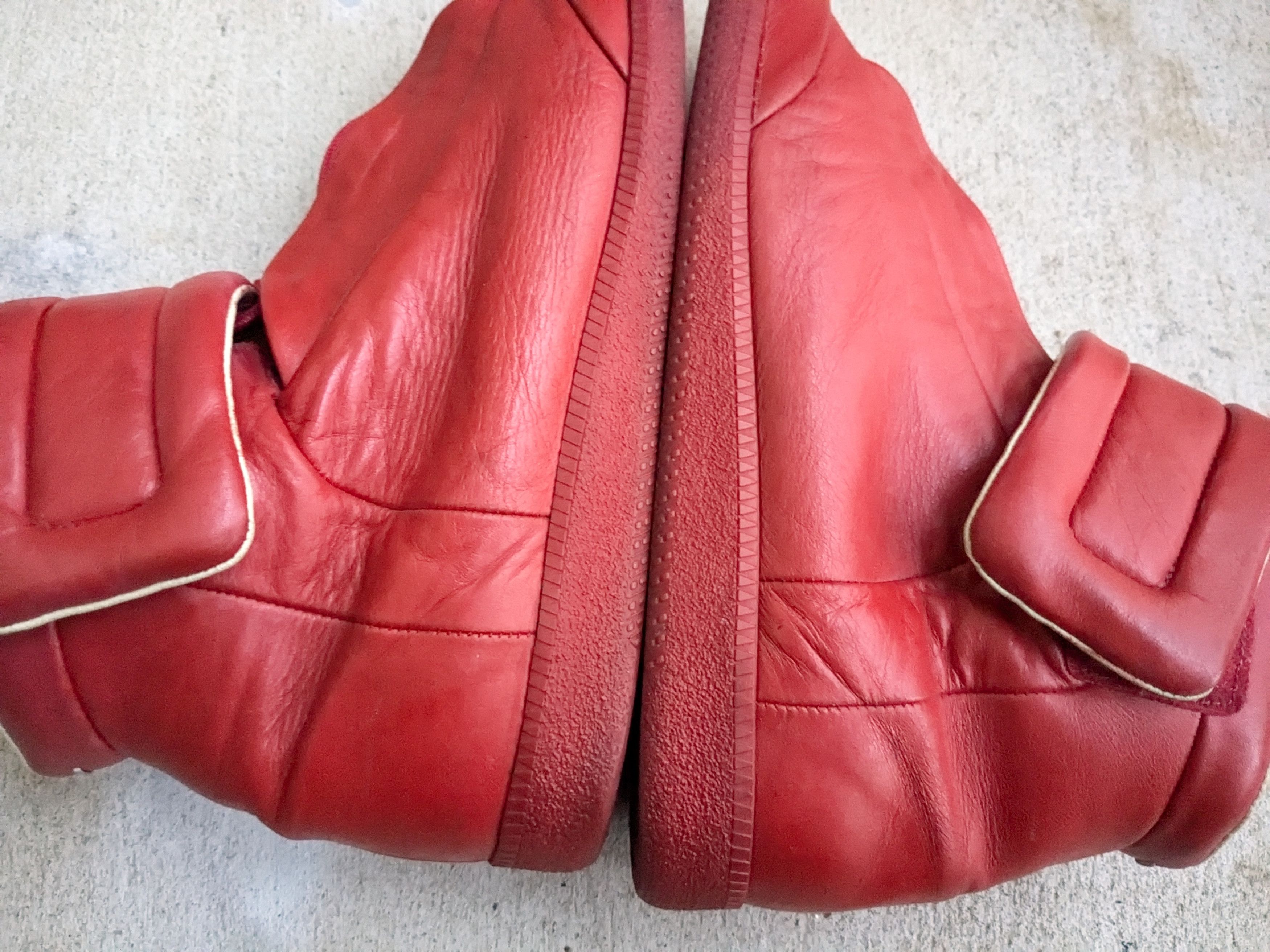 Maison Margiela Maison Margiela Future Red 11 44 Leather High Tops Size US 11 / EU 44 - 12 Thumbnail