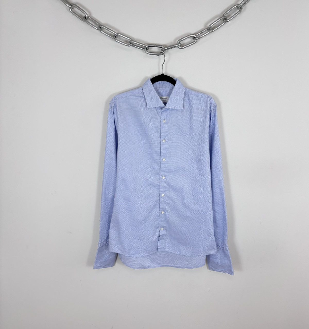 Strenstroms Stenstroms Men’s Slimline Twofold Stretch Button Up Shirt Size US L / EU 52-54 / 3 - 1 Thumbnail