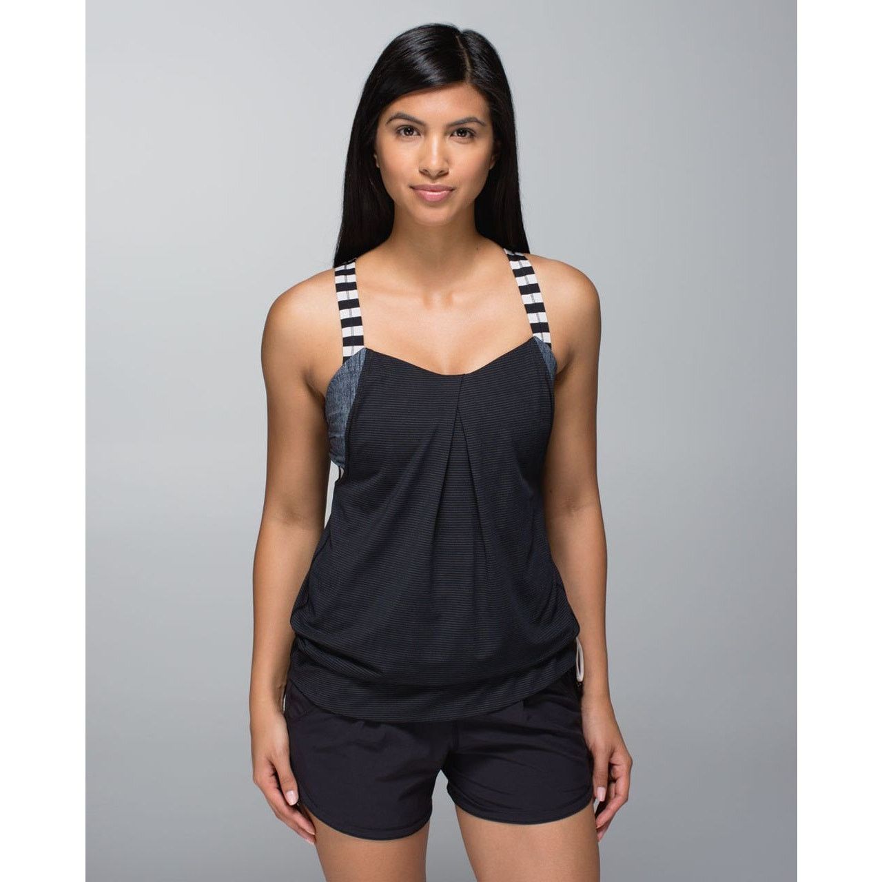 Lululemon Lululemon Rest Less Tank Size 8 Black White 2in1 No Inserts Size M / US 6-8 / IT 42-44 - 7 Thumbnail