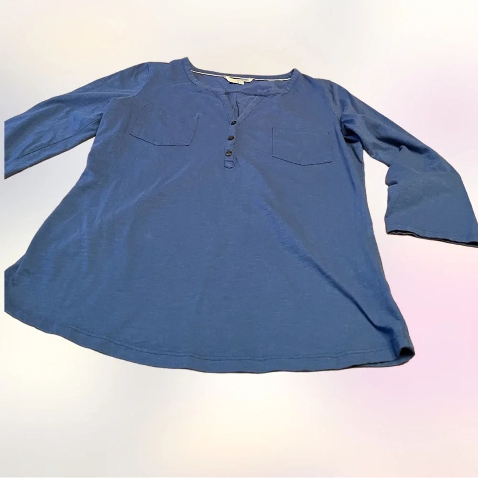 Boden Boden partial button up shirt with two front pockets, size 4 Size S / US 4 / IT 40 - 1 Thumbnail