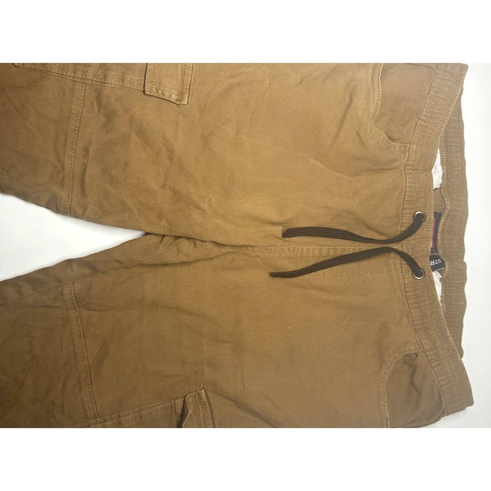 Phat Farm Phat Farm Pants Men Drawstring Brown L Stretch Jogger Regular 28in Flat Front Cotton Spandex Solid Size US 33 - 5 Thumbnail