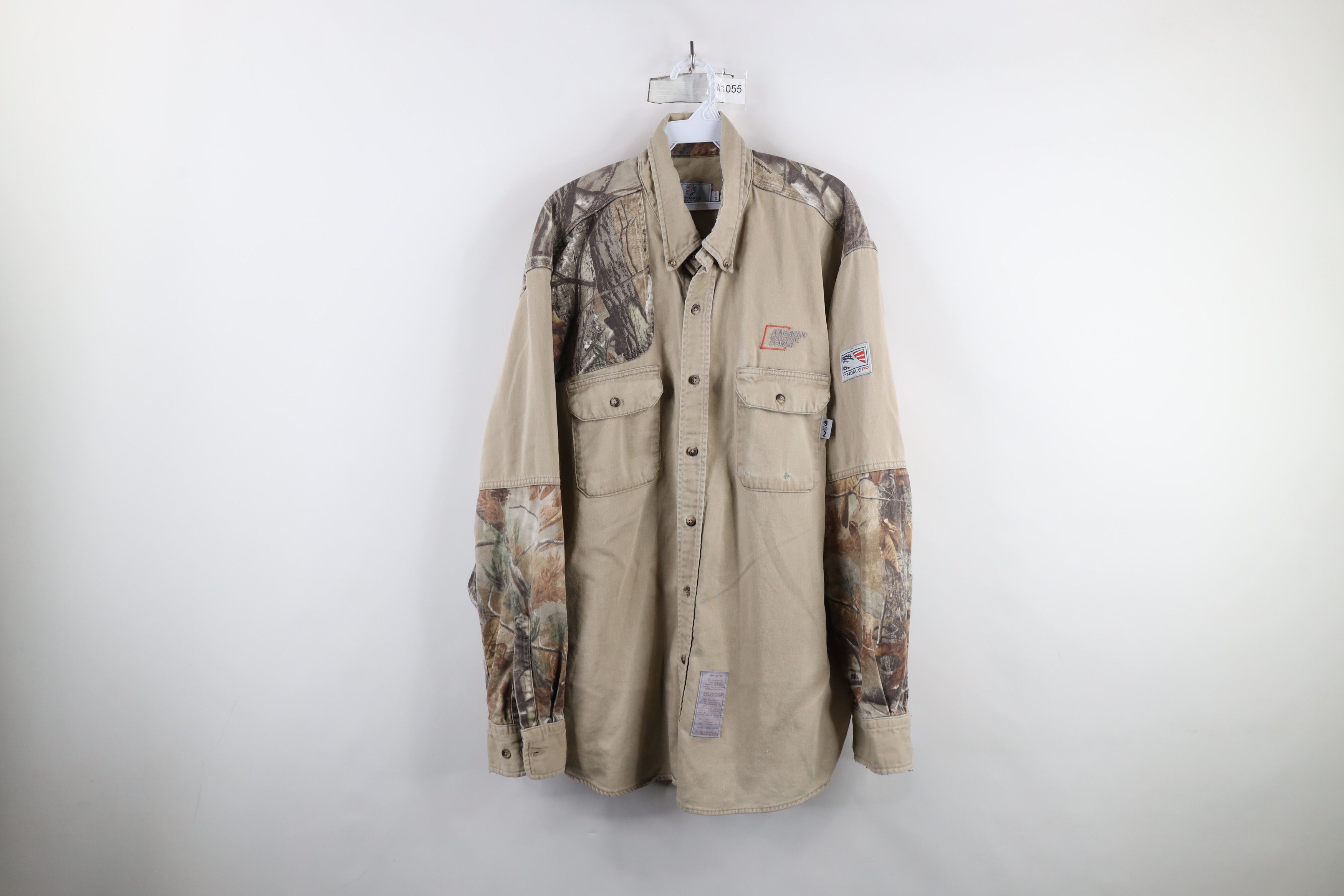Vintage Vintage Tyndale FR Flame Resistant Camouflage Button Shirt Size US XL / EU 56 / 4 - 1 Thumbnail