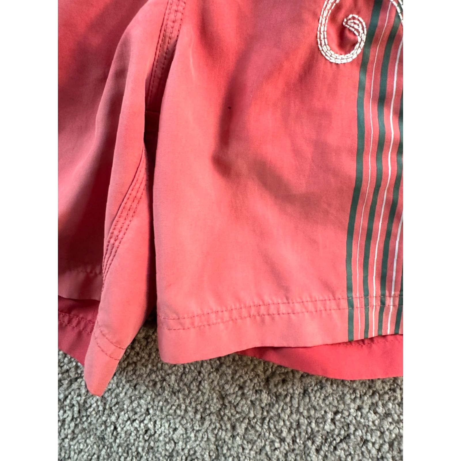 Nat Nast Nat Nast Swim Trunks Mens M Pink White Embroidered Short Lined Zipper Logo Surfing Vintage No N/A Size US 31 - 5 Thumbnail