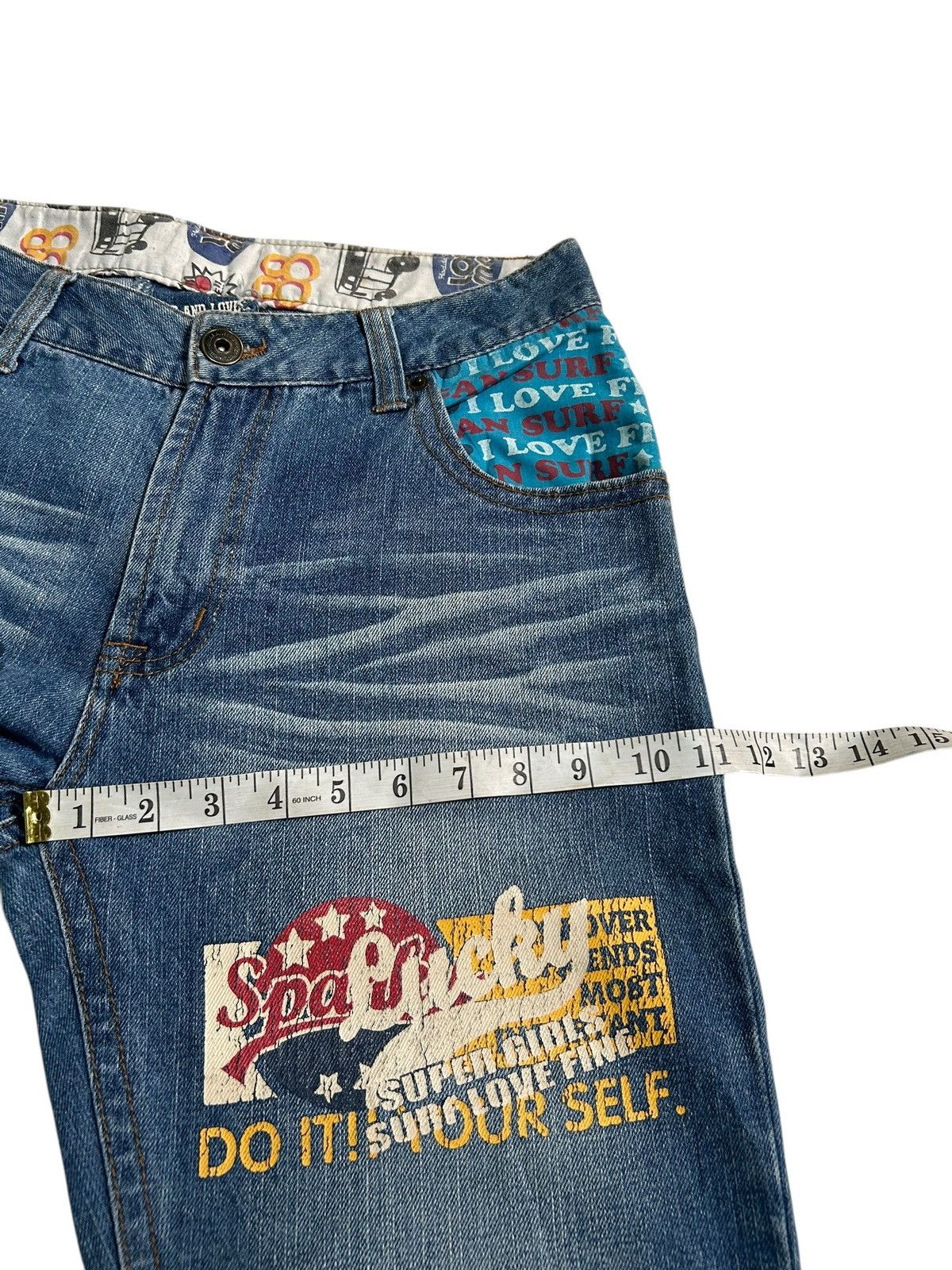 Japanese Brand × Kapital × Vintage SURF AND LOVE Vintage Design Denim Jeans Size US 32 / EU 48 - 20 Thumbnail