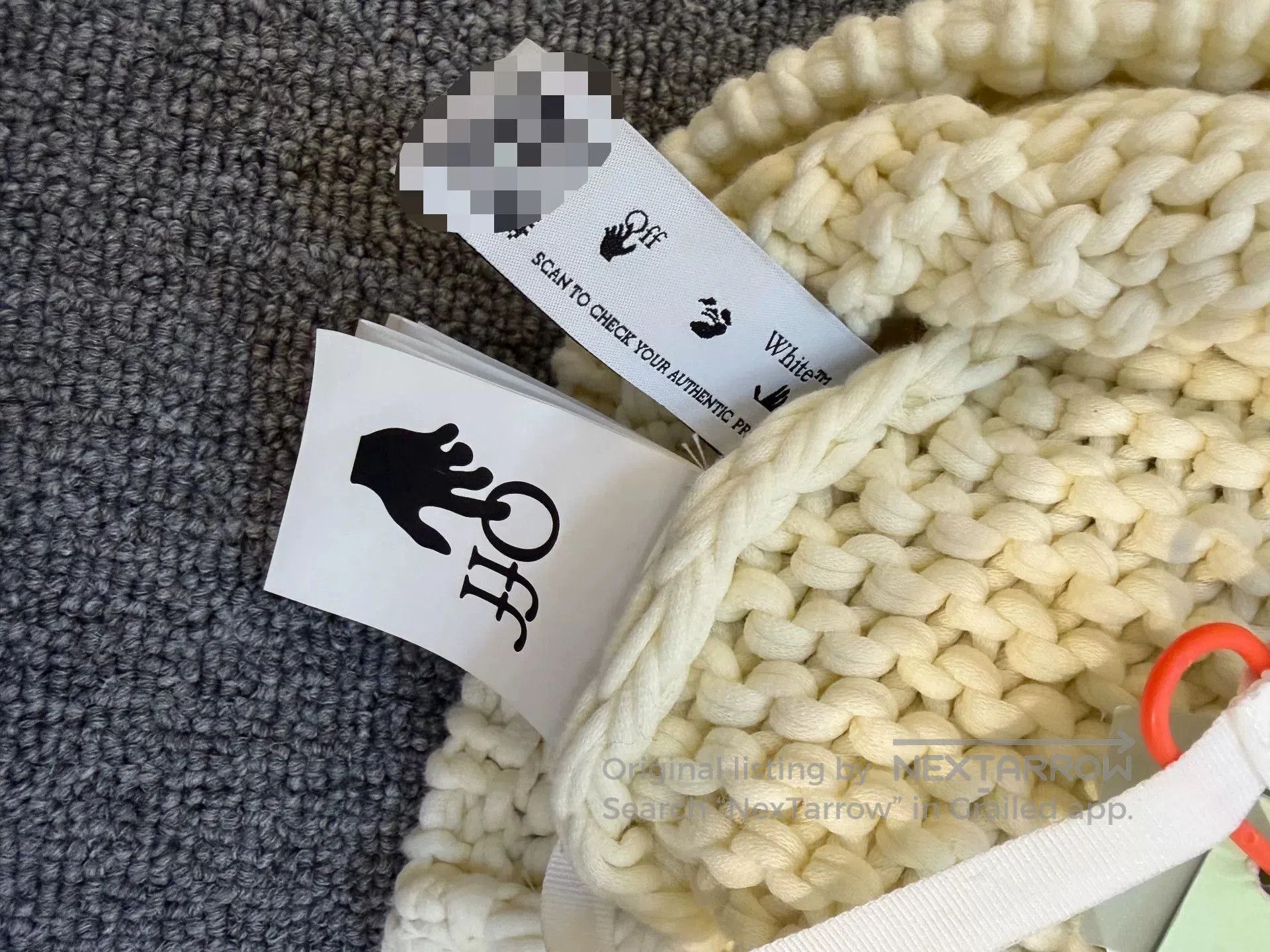 Off-White OFF-WHITE Drop Shoulder Knit Sweater. Size US M / EU 48-50 / 2 - 6 Thumbnail