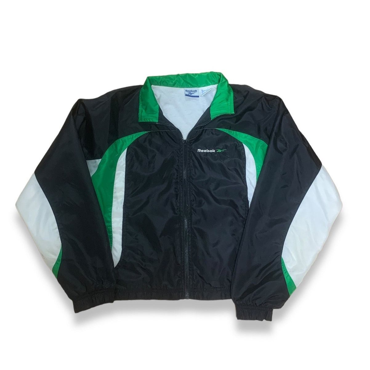 Reebok Vintage REEBOK Windbreaker Jacket Coat Full Zip Green Medium Size M / US 6-8 / IT 42-44 - 8 Thumbnail