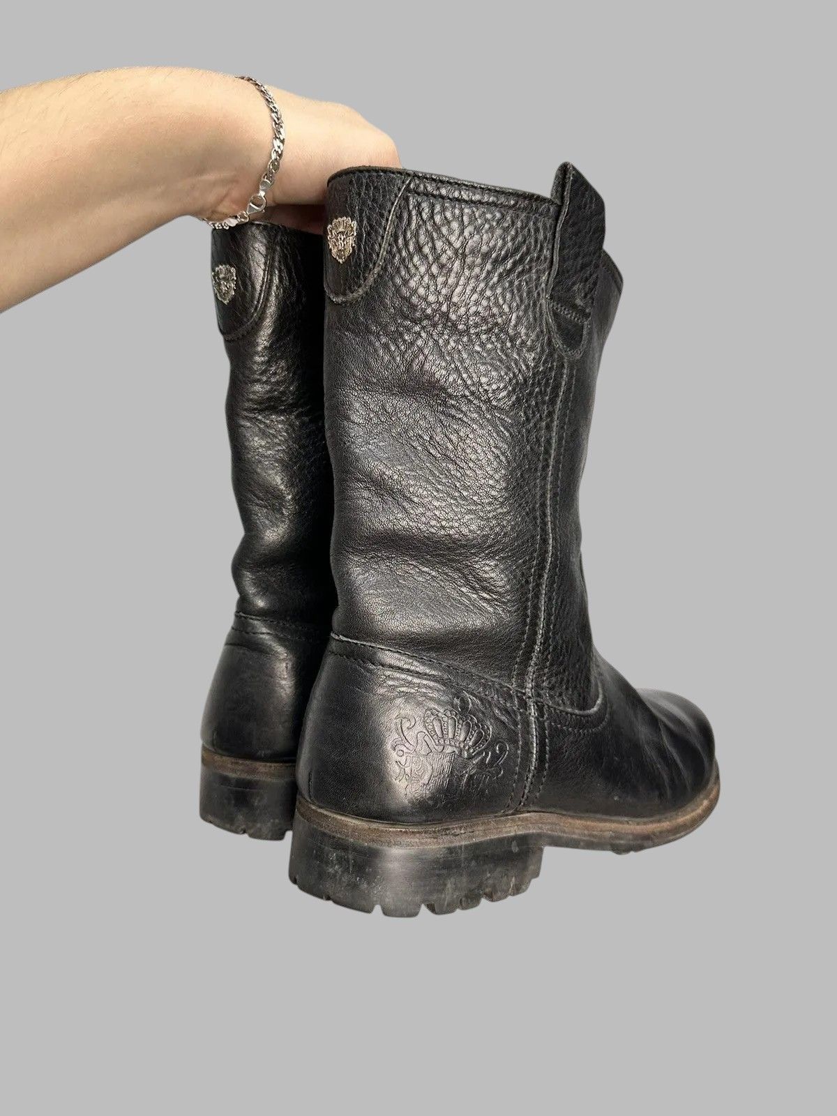 If Six Was Nine AS98 Japan Style RRL Western Leather Boots Ralph Lauren Size US 7 / EU 40 - 14 Thumbnail