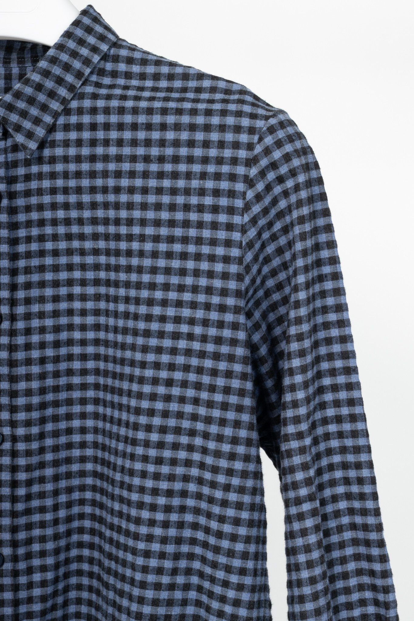 Paul Smith Paul by Paul Smith Blue Plaid Cotton-Flannel Buttoned Shirt Size S / US 4 / IT 40 - 5 Thumbnail