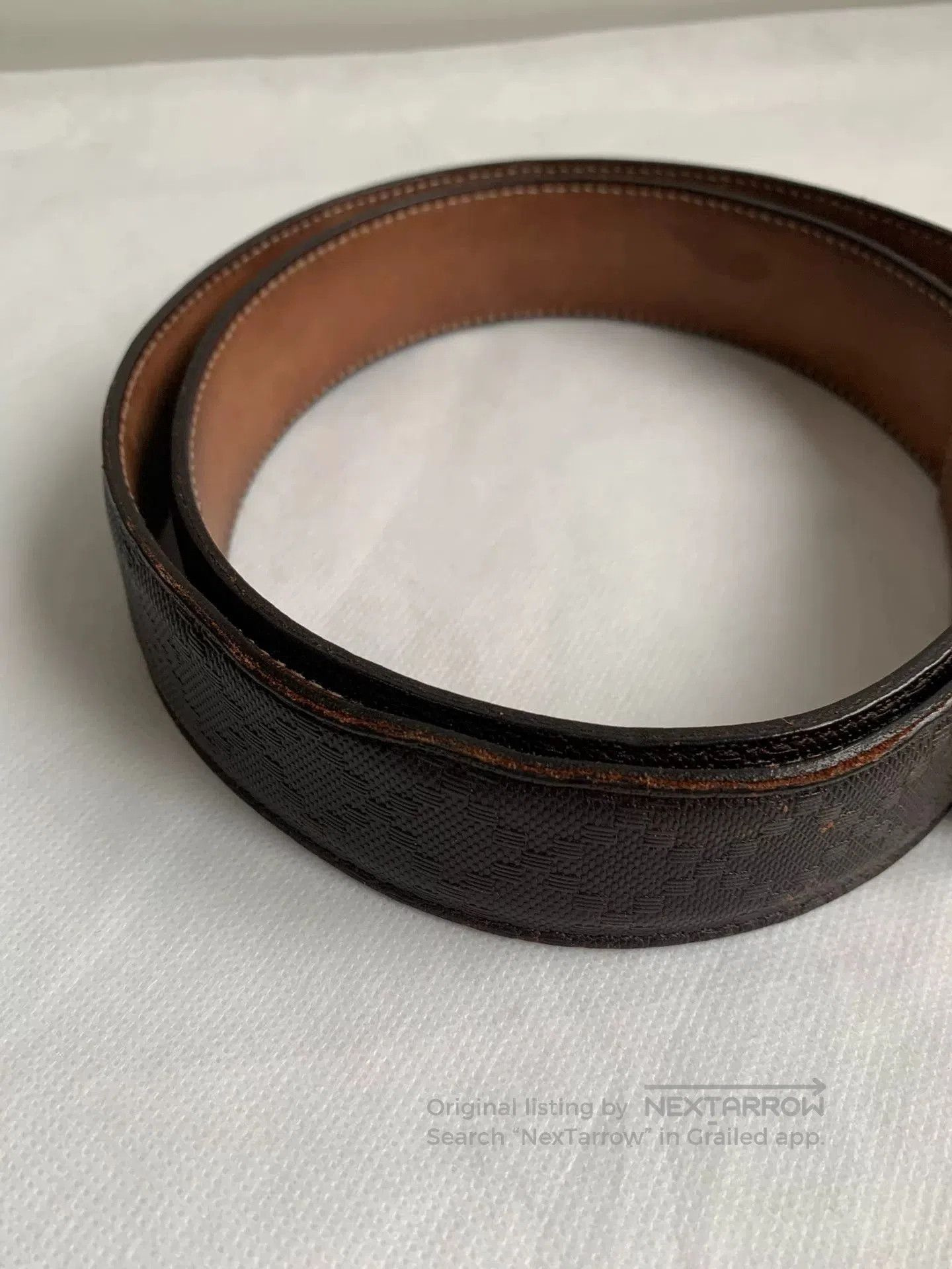 Gucci Gucci Square Buckle Embossed Belt. Size ONE SIZE - 3 Thumbnail