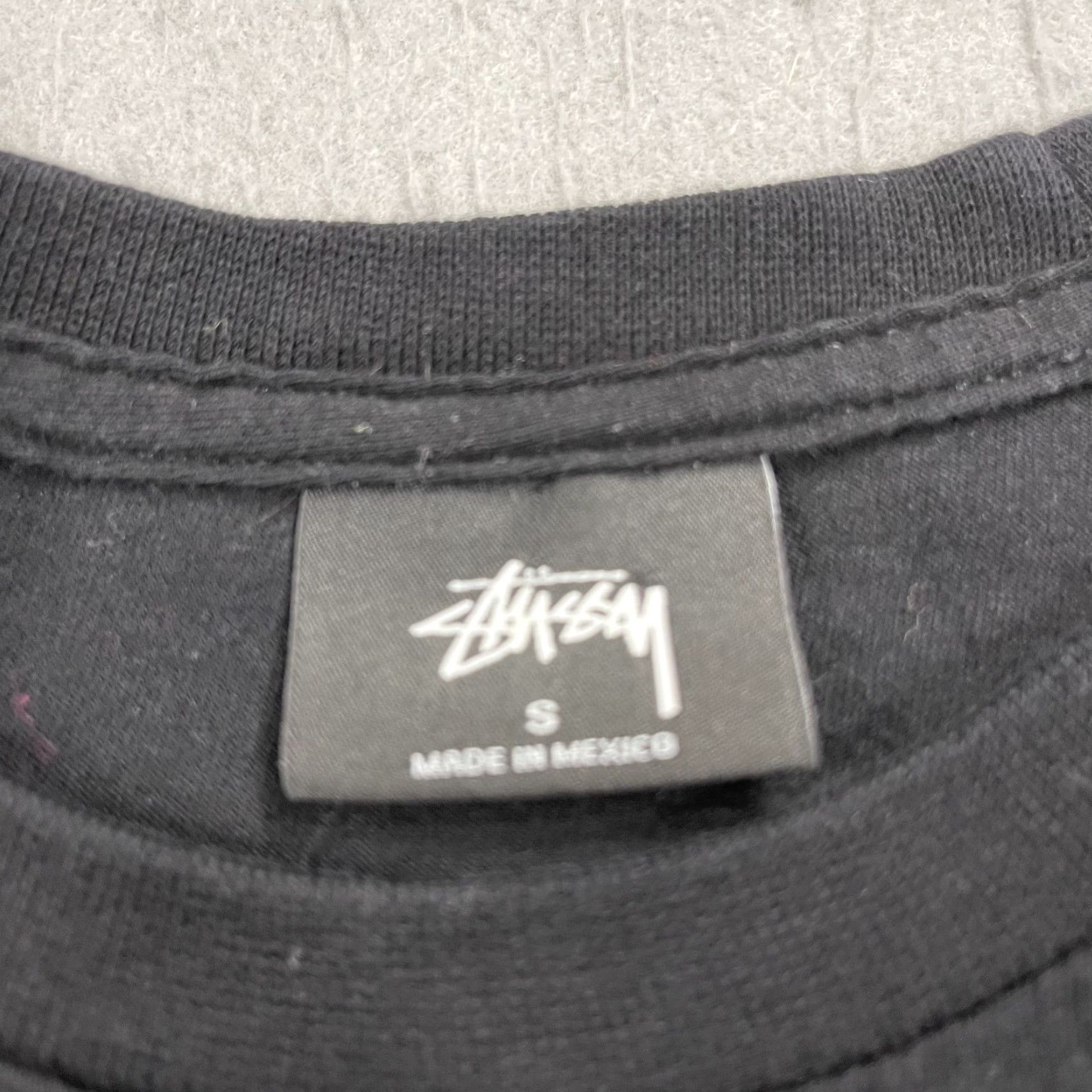 Vintage Stussy Shirt Mens S Black Cotton Graphic Tee Long Sleeve 100% Cotton Logo Crew Neck Vintage No Size US S / EU 44-46 / 1 - 3 Thumbnail
