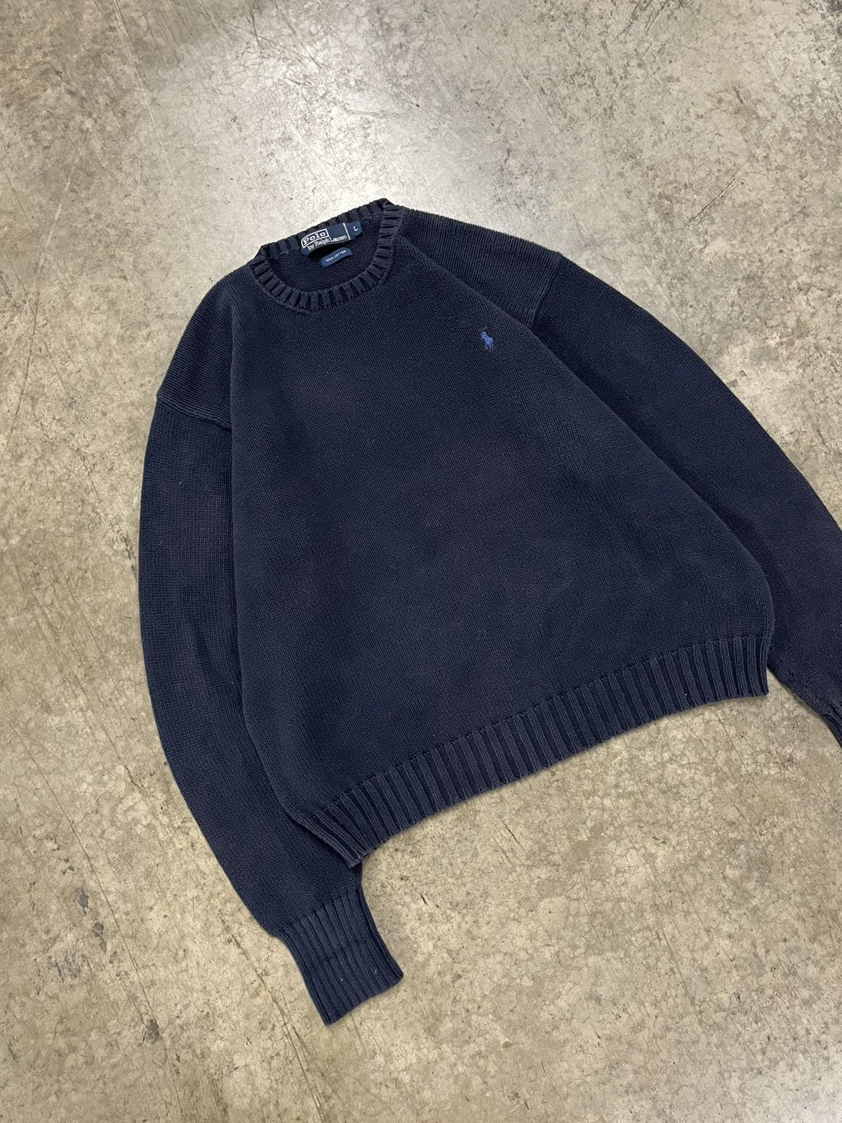 Polo Ralph Lauren × Vintage Polo Ralph Lauren vintage knit sweater 90s preppy streetwear Size US L / EU 52-54 / 3 - 3 Thumbnail