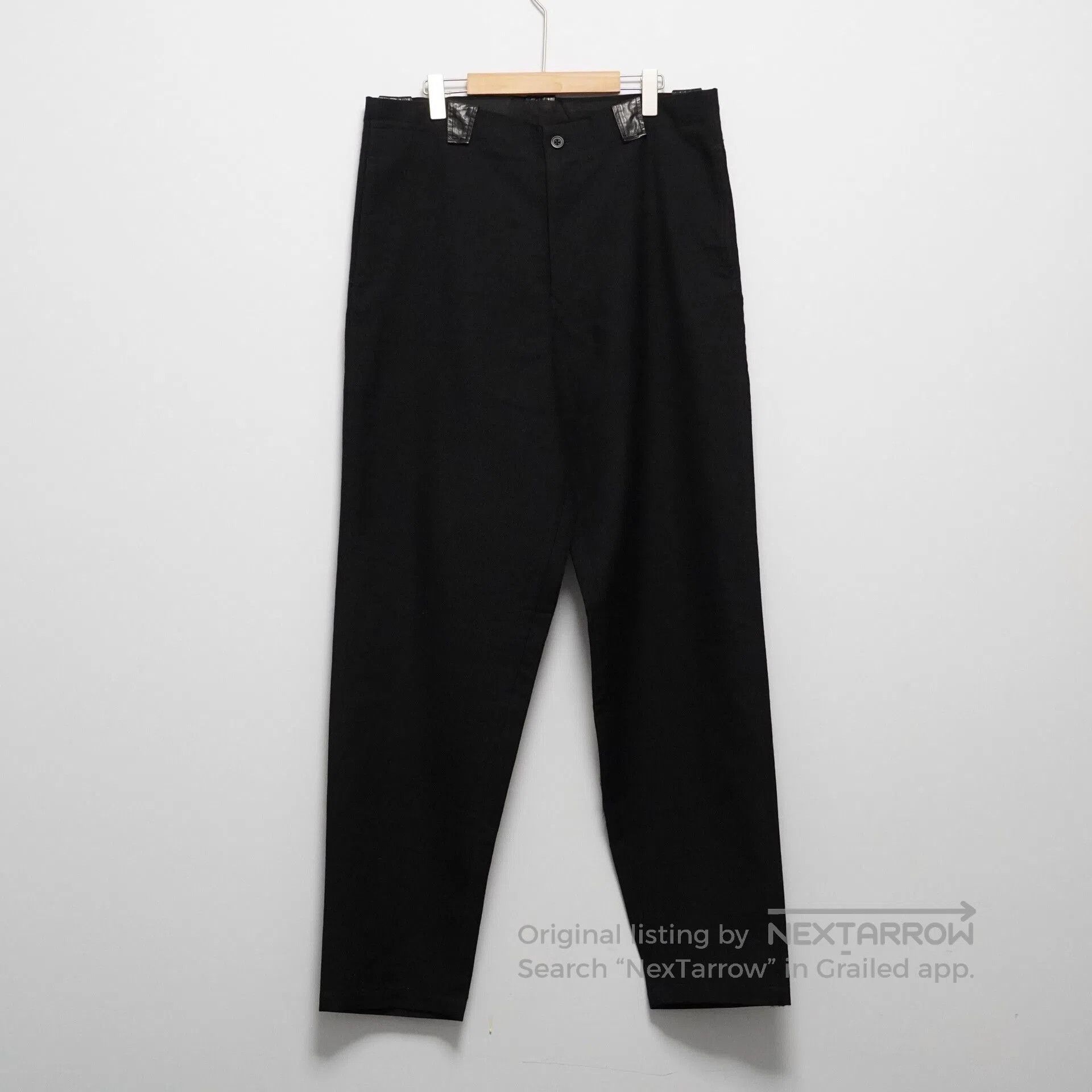 black long pants by yohji yamamoto.