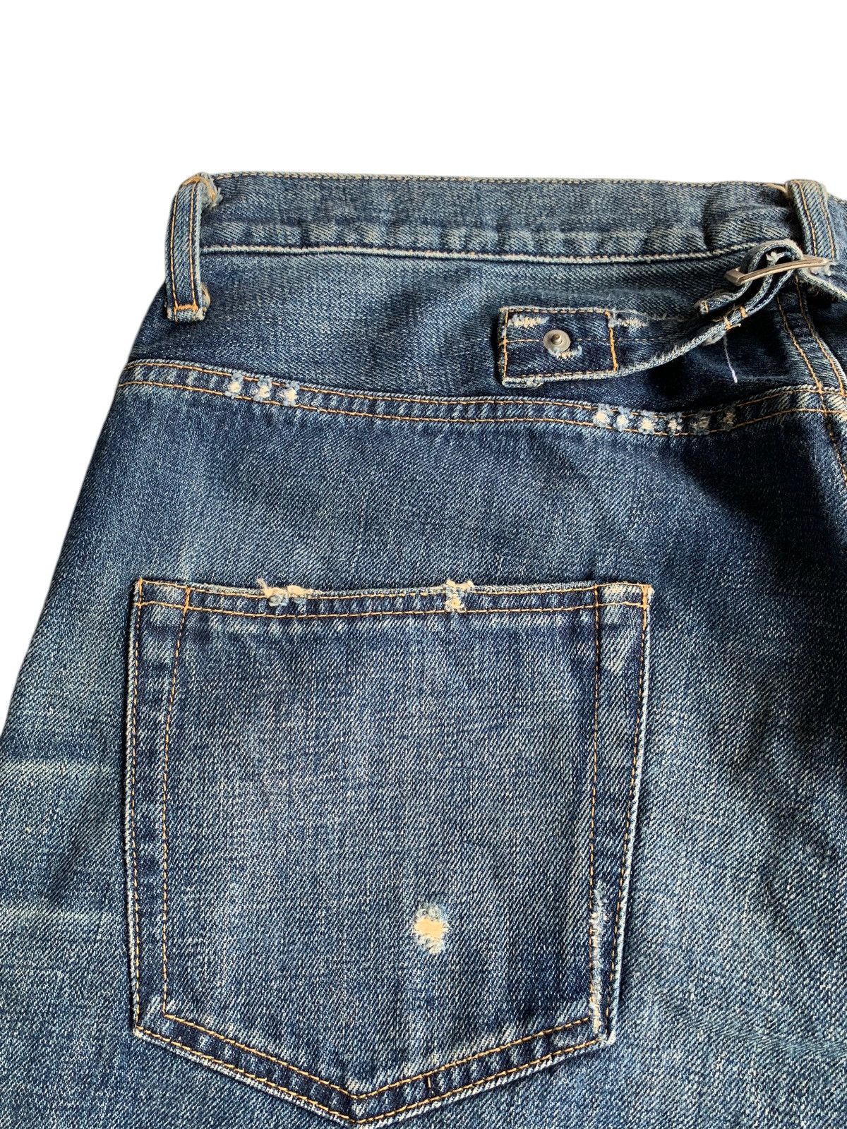 Japanese Brand × Kapital × Vintage Whiz Limited Japanese Ripped Selvedge Distressed Denim Size US 35 - 19 Thumbnail