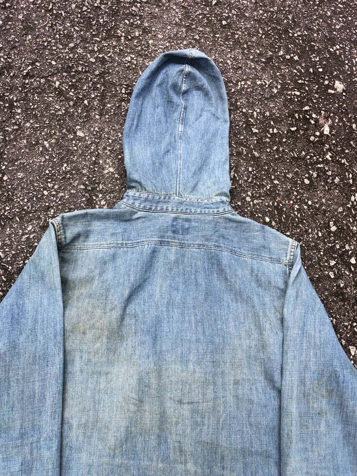Orslow Orslow Hoodie Denim Shirt Size US M / EU 48-50 / 2 - 13 Thumbnail