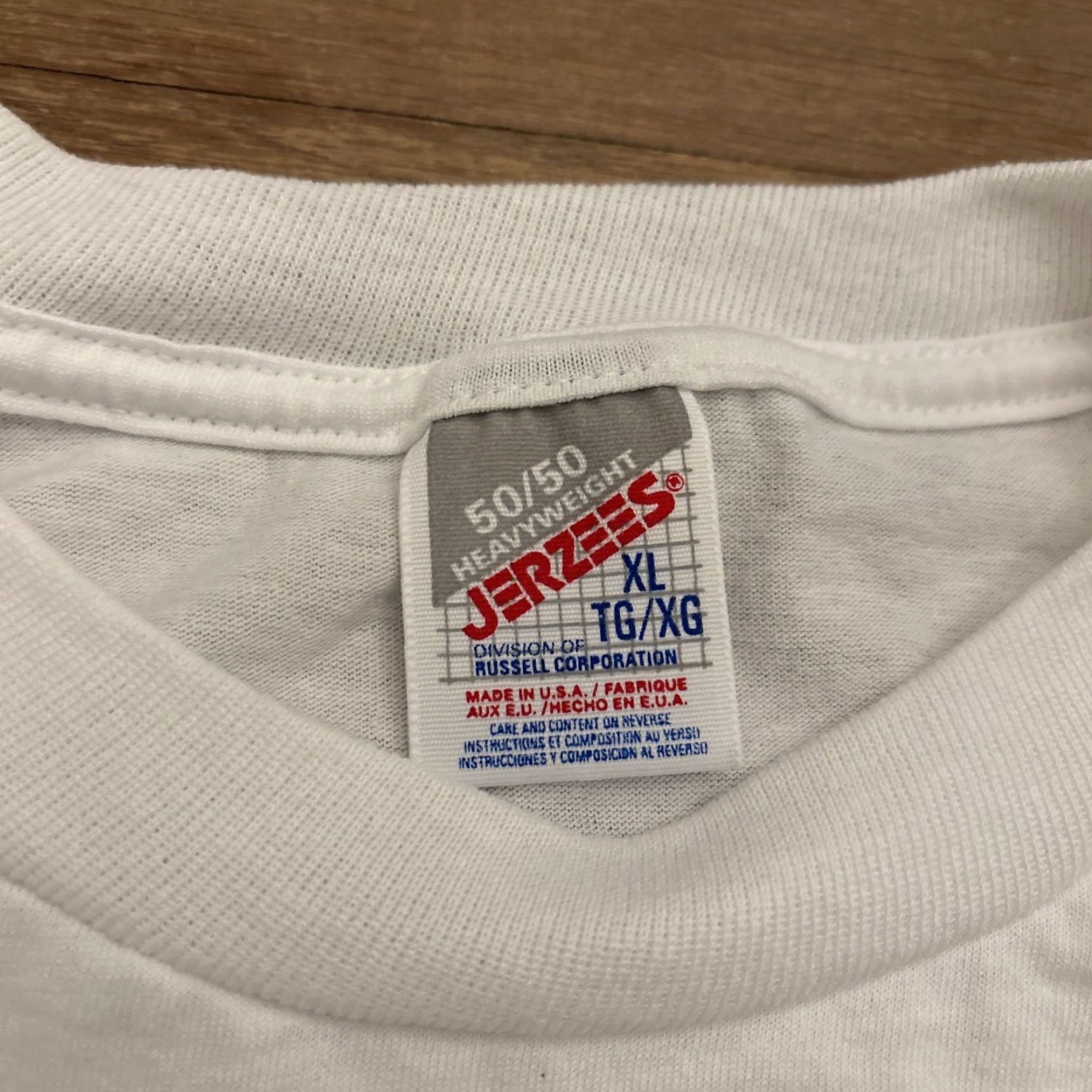 Jerzees VINTAGE Jerzees Funny Ali Baba For President T-Shirt Adult XL White Politics Mens Size US XL / EU 56 / 4 - 3 Thumbnail