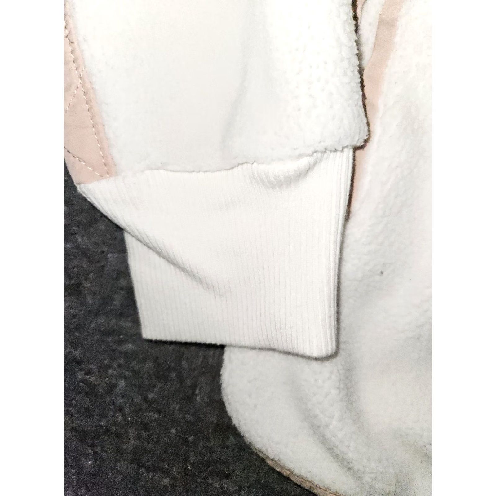 Abercrombie & Fitch Abercrombie & Fitch Fleece Quilted Pullover Jacket Women's Large White 1/4 Snap Size L / US 10 / IT 46 - 6 Thumbnail