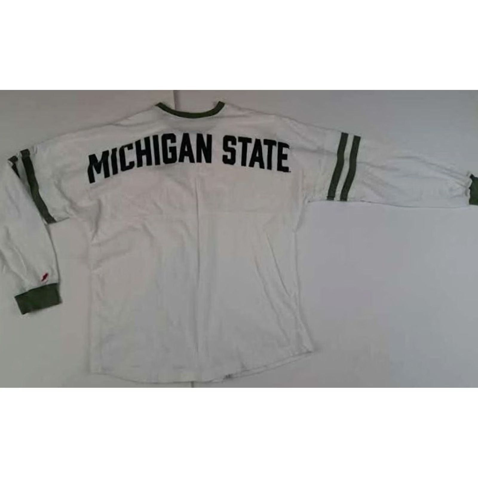Vintage Michigan State Spartans Original League Jersey T-Shirt Medium Long Sleeve white&green Mens College Size US M / EU 48-50 / 2 - 5 Thumbnail