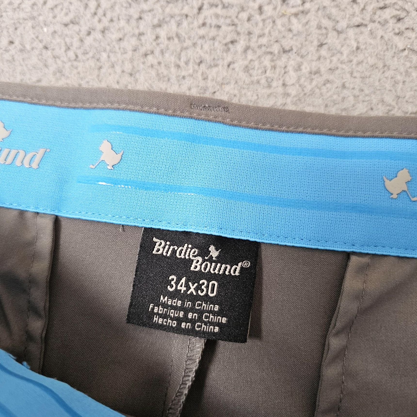 Vintage Birdie Bound Mens Dress Pants 34x28 Grey Stretch Golf Business Casual Pants Size US 34 / EU 50 - 2 Thumbnail