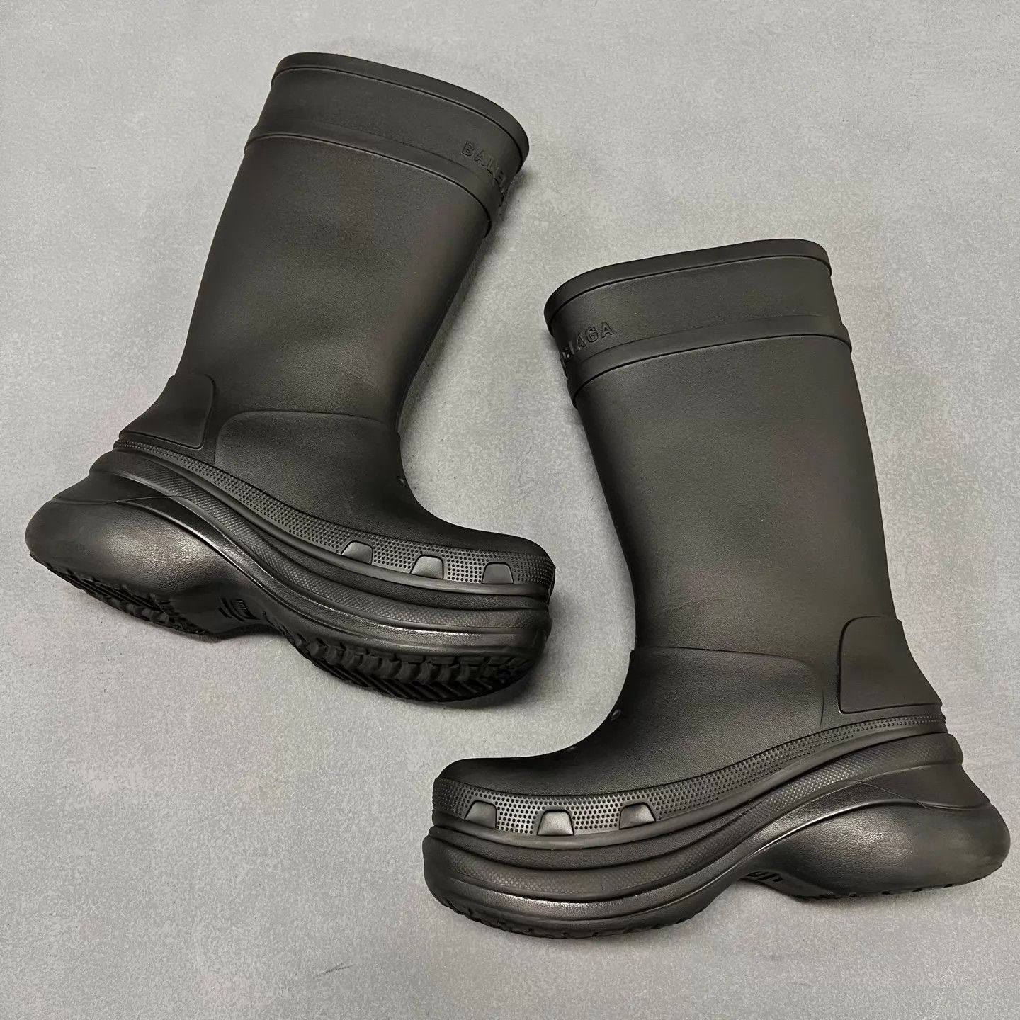 Balenciaga Balenciaga x Crocs Black Knee-High Rain Boot 42 Size US 9 / EU 42 - 3 Thumbnail