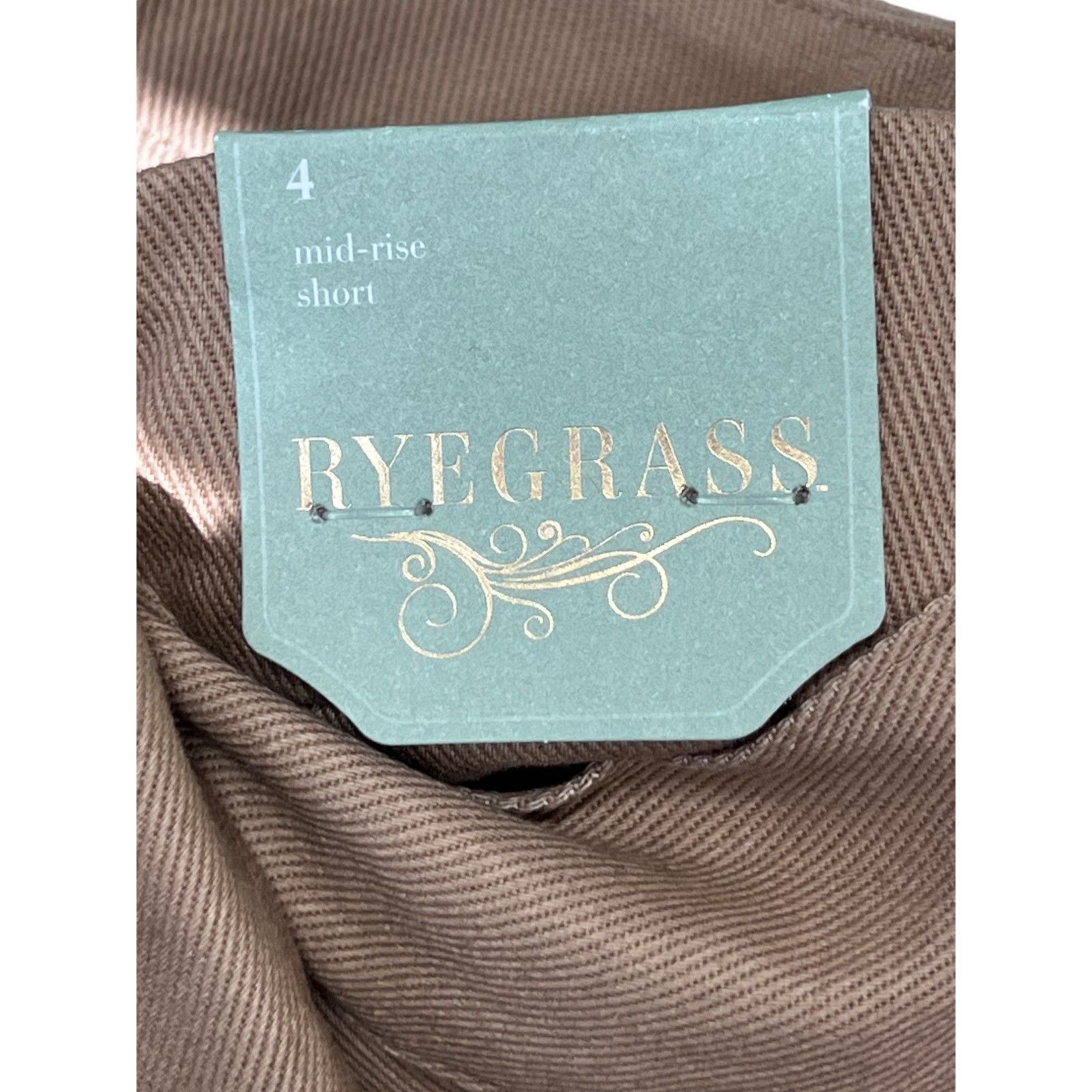 Other Ryegrass - Women's Mid-Rise Pleated Short - Light Brown - 4 Size 27" / US 4 / IT 40 - 14 Thumbnail