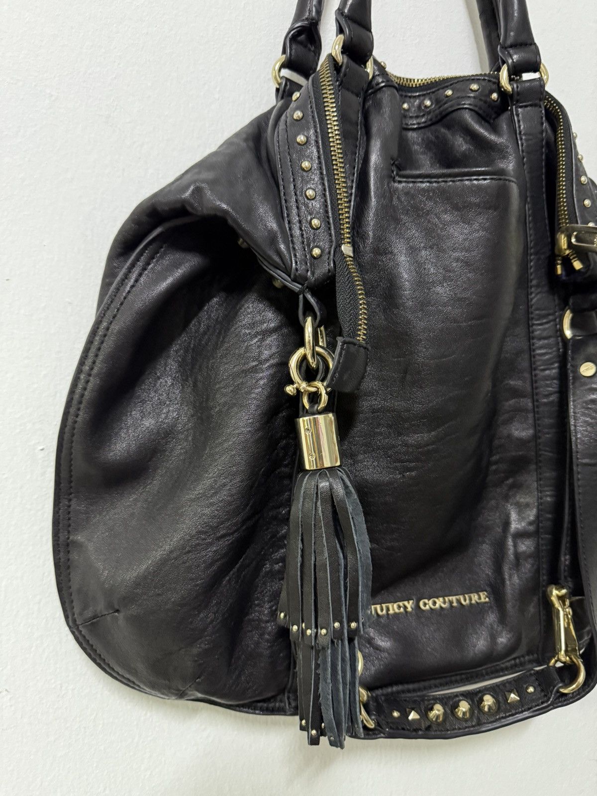 Juicy Couture 2000s Juicy Couture Rockstar Collection Studded Leather bag Size ONE SIZE - 8 Thumbnail