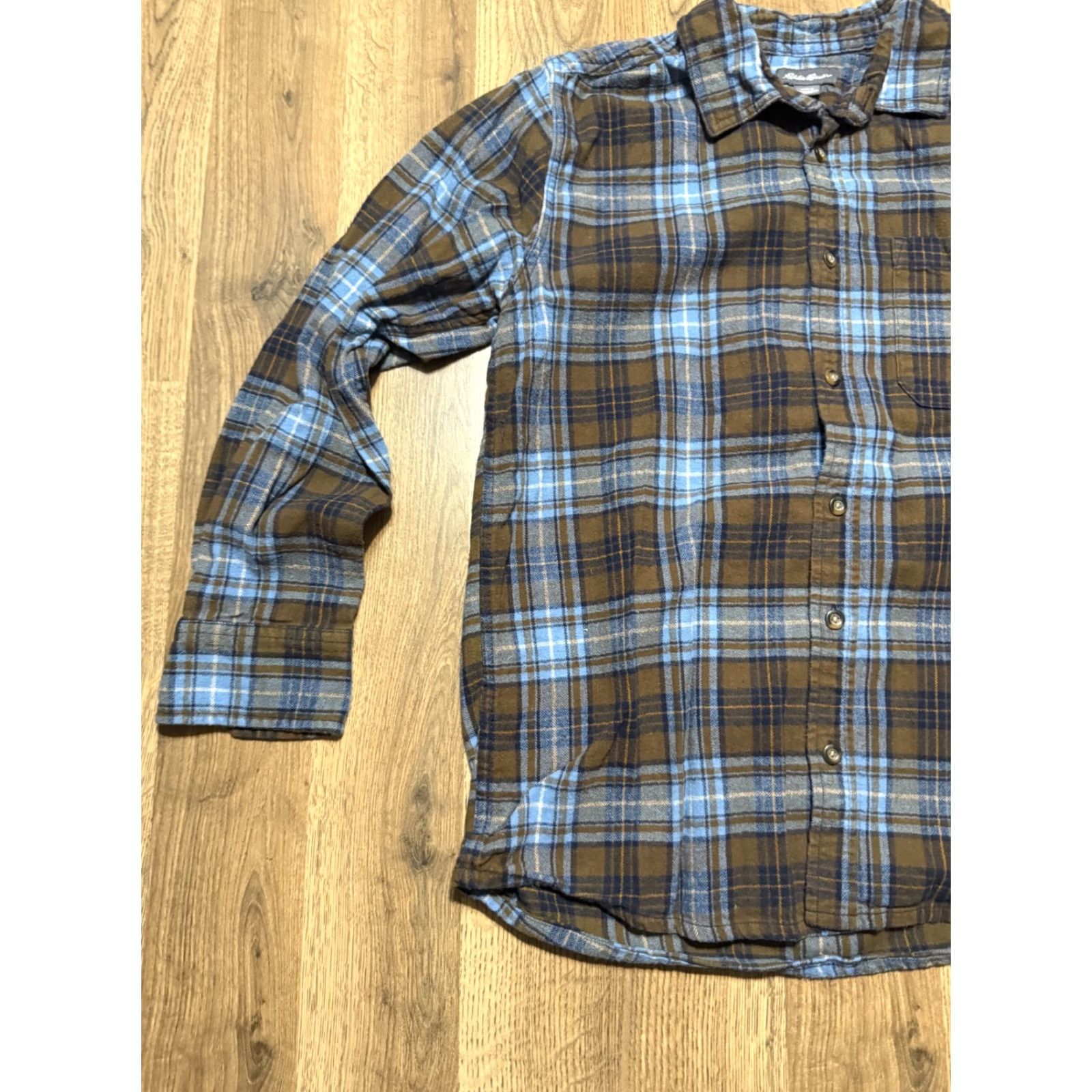 Eddie Bauer Eddie Bauer Shirt Men's Size Small Blue Brown Plaid Long Sleeve Button Up Shirt Size US S / EU 44-46 / 1 - 3 Thumbnail