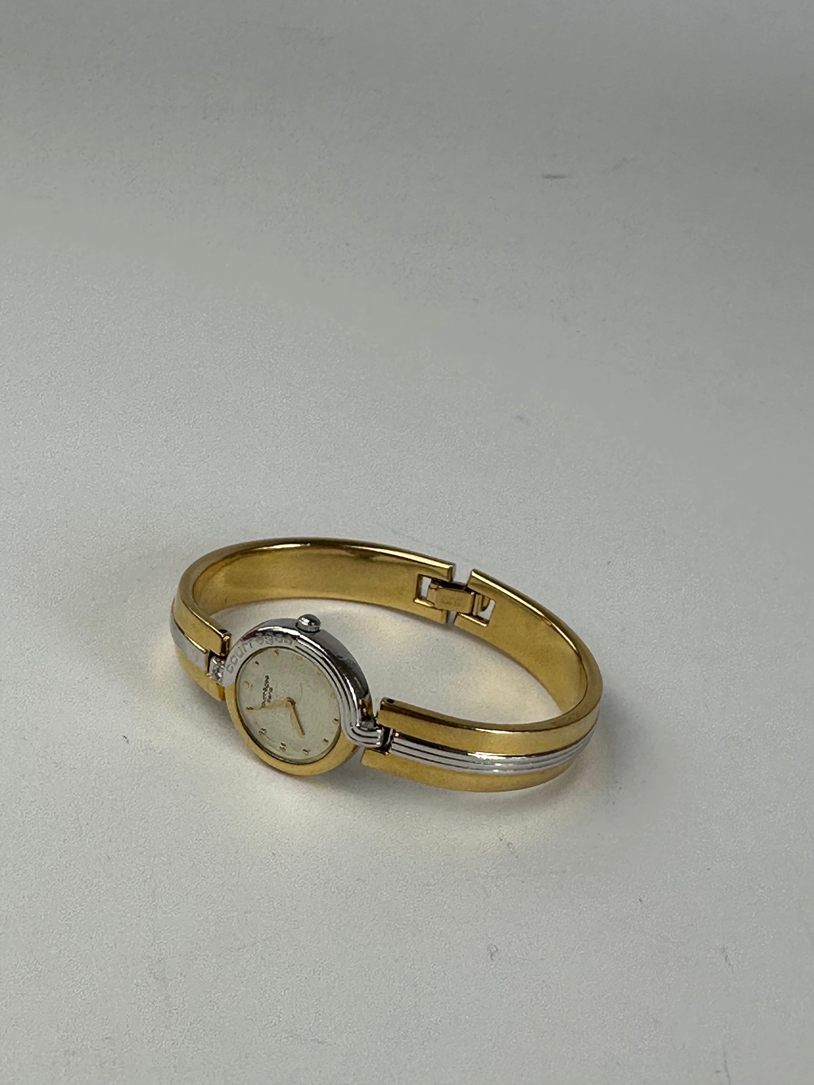 Courreges Vintage Paris Two-Tone Bangle Watch Size ONE SIZE - 1 Thumbnail
