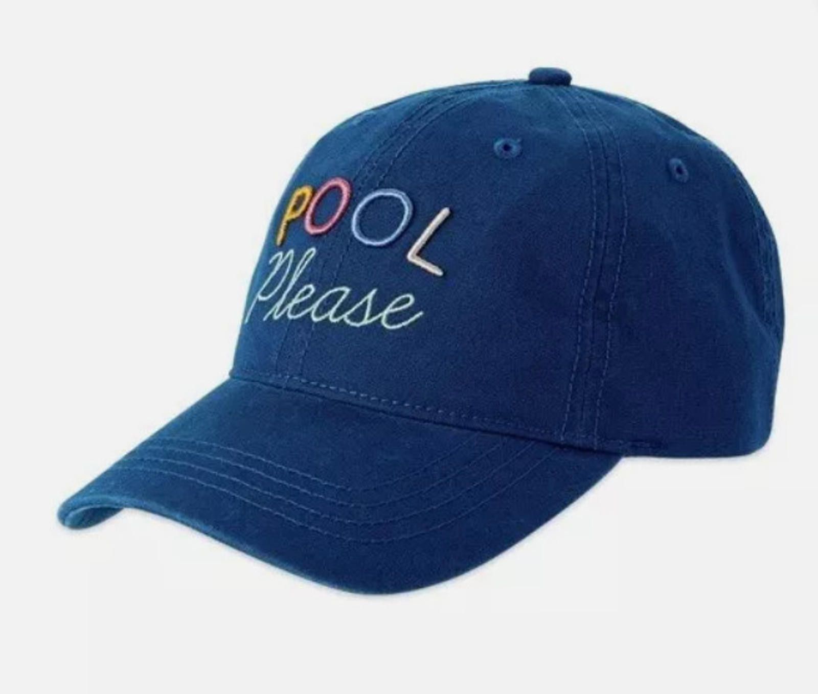 Designer Baseball Summer Hat Cap Pool Please Embroid Blue Pickleball Size ONE SIZE - 1 Thumbnail