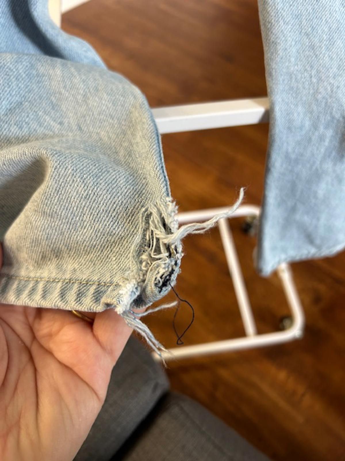 Empyre Empyre Light Blue Denim Jeans with Frayed Hem Size US 32 / EU 48 - 5 Thumbnail