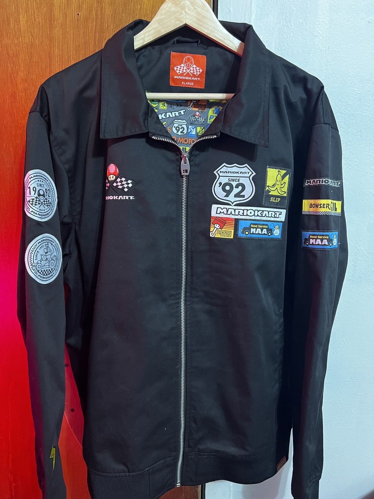 image of Nintendo Exclusive Mario Kart Jacket in Black, Men's (Size XL)