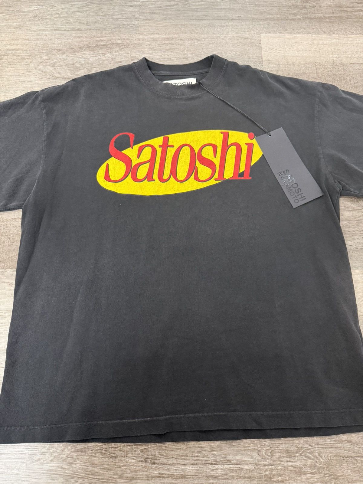 Satoshi Nakamoto Satoshi Nakamoto Sitcom Tee Washed Black Size Large Size US L / EU 52-54 / 3 - 2 Thumbnail