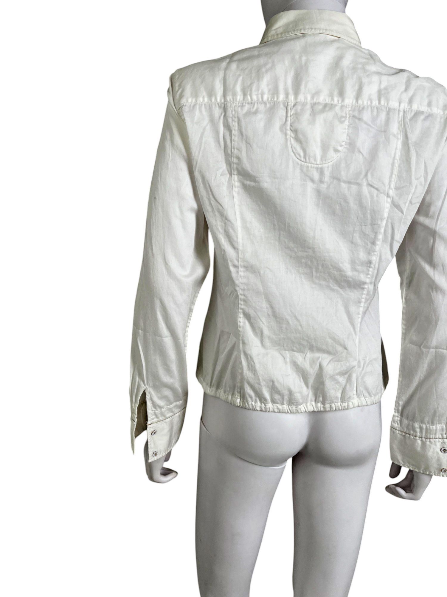 Marithe + Francois Girbaud 2000's Tactical Button Up White Shirt Size M / US 6-8 / IT 42-44 - 6 Thumbnail