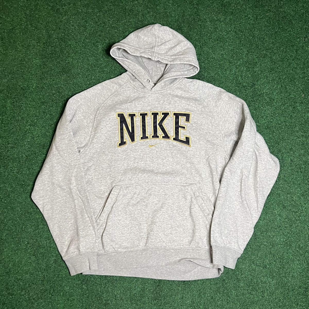 Nike × Vintage Vintage Y2K Nike Spellout Center Swoosh Hoodie Size US M / EU 48-50 / 2 - 2 Thumbnail