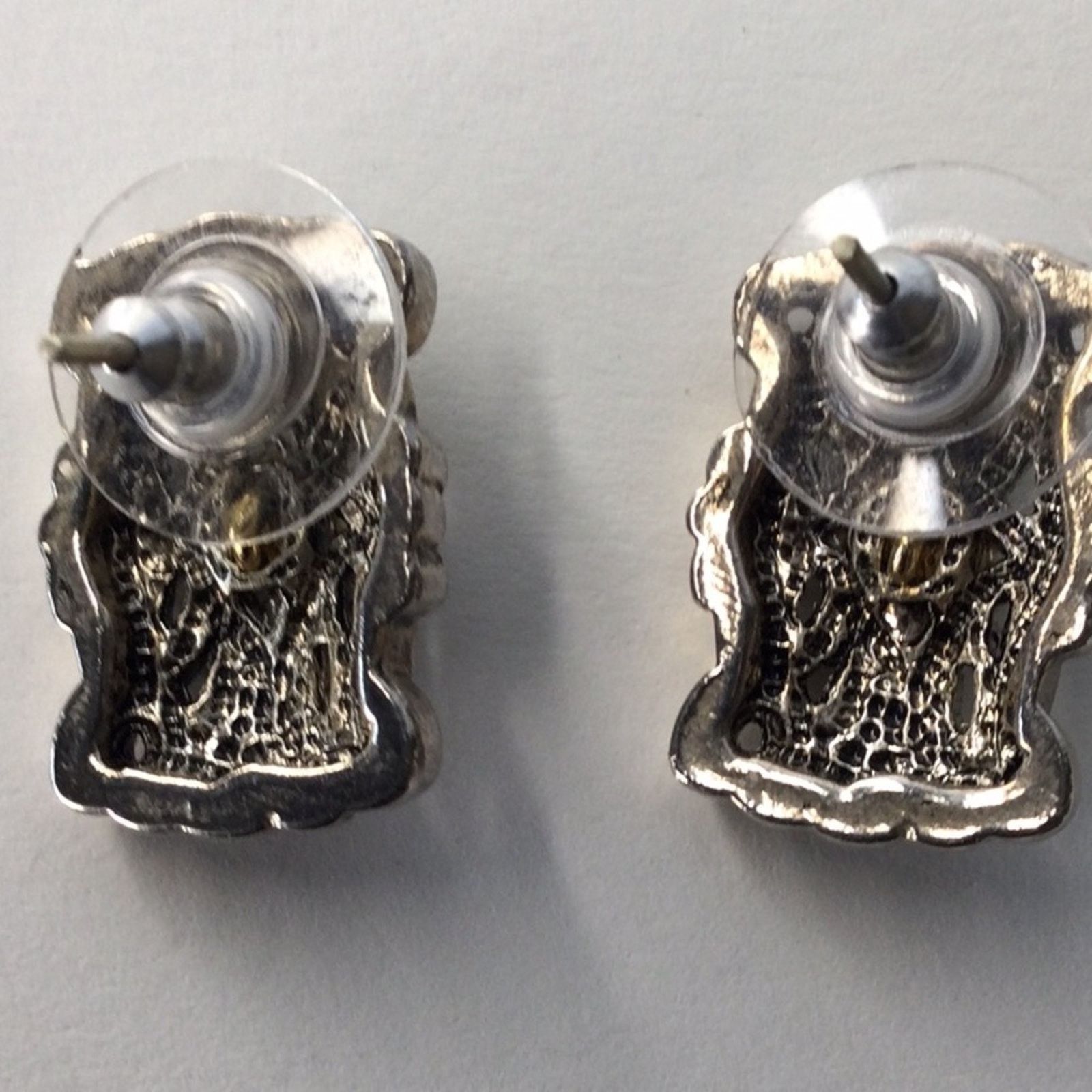 Other Celtic Knot Silver Tone & Bronze Vintage 1980's Earrings Size ONE SIZE - 12 Thumbnail