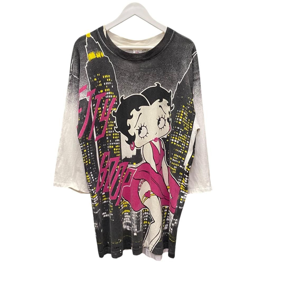 Vintage Vintage 90s Betty Boop Overprint Long Sleeve Shirt Size L / US 10 / IT 46 - 1 Thumbnail