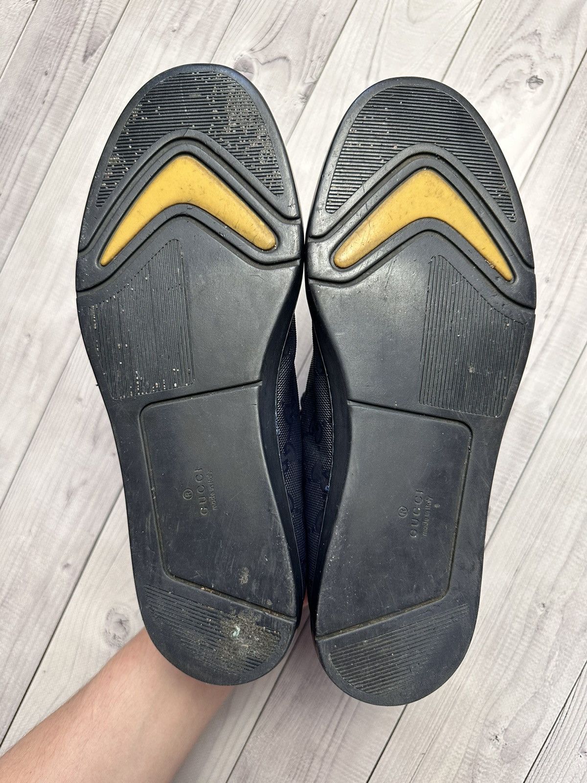 Vintage Vintage Gucci shoes boots monogram blue size US7,5/8 Size US 7.5 / EU 40-41 - 10 Thumbnail