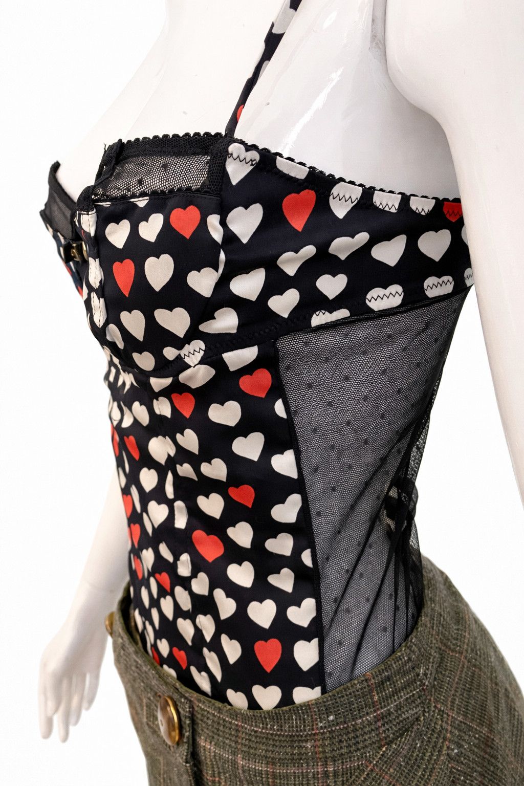 Dolce & Gabbana Dolce & Gabbana D&G Heart Bustier Top Corset Camisole Size M / US 6-8 / IT 42-44 - 8 Thumbnail