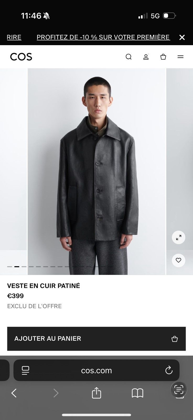 Cos Cos Nappa Leather Jacket Size US S / EU 44-46 / 1 - 8 Thumbnail