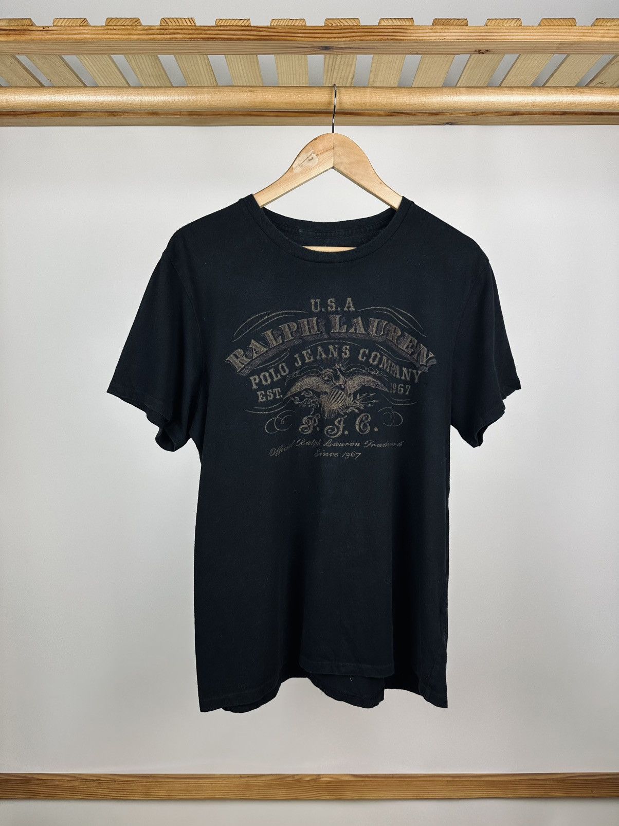 Lauren Ralph Lauren × Polo Ralph Lauren Vintage Polo Jeans Ralph Lauren T-Shirt Big Logo Size L Size US L / EU 52-54 / 3 - 1 Thumbnail