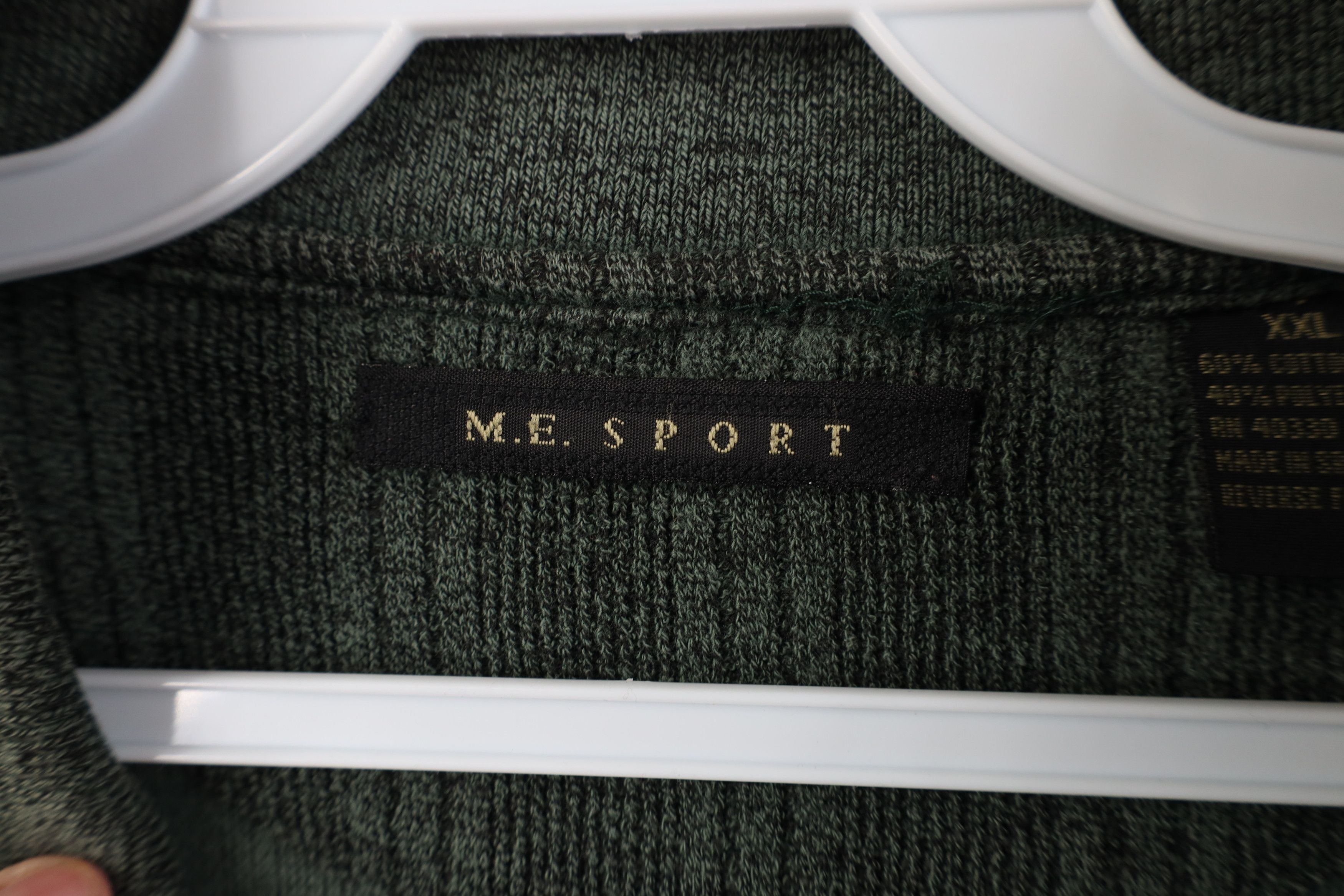 Vintage Vintage 90s Streetwear Ribbed Knit Long Sleeve Rugby Polo Size US XXL / EU 58 / 5 - 6 Thumbnail