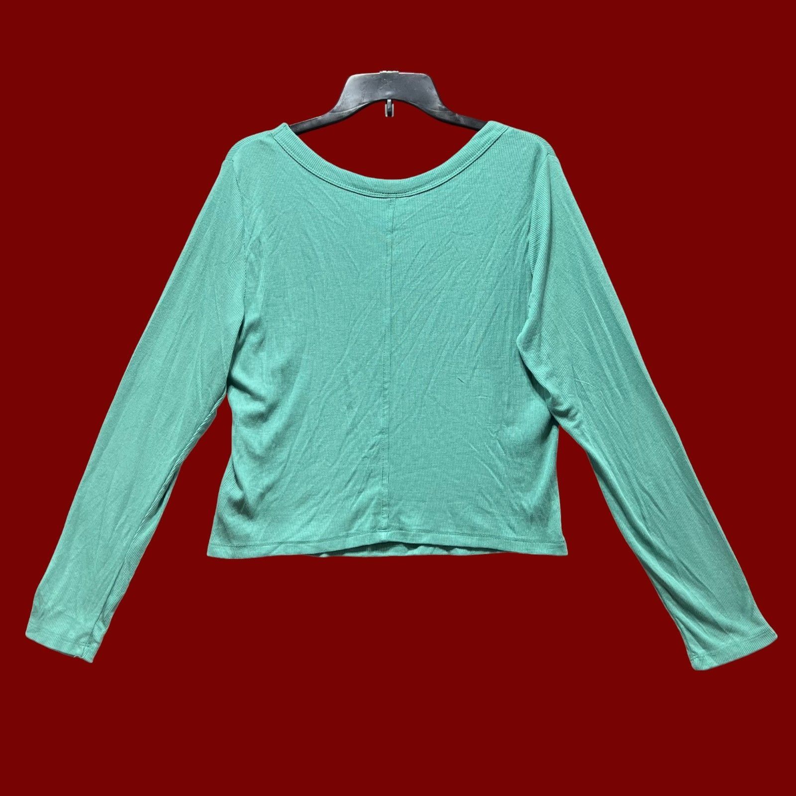 Other Universal Thread - Women's Ribbed Long Sleeve Crew Neck T-Sh Size XXL / US 16-18 / IT 52-54 - 4 Thumbnail